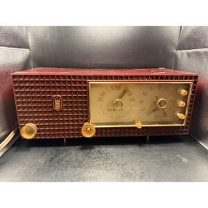 Vintage Zenith Z522R Tube AM‎ Clock Radio Mid Century – Working